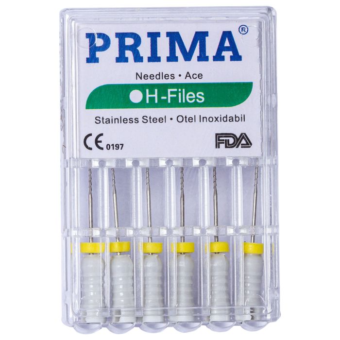 Fogorvosi Rendelő/ENDODONTIA/Gyökérkezelő Tűk - PRIMA HEDSTROM H-FILES tűk, hossza 25 mm, 6 db