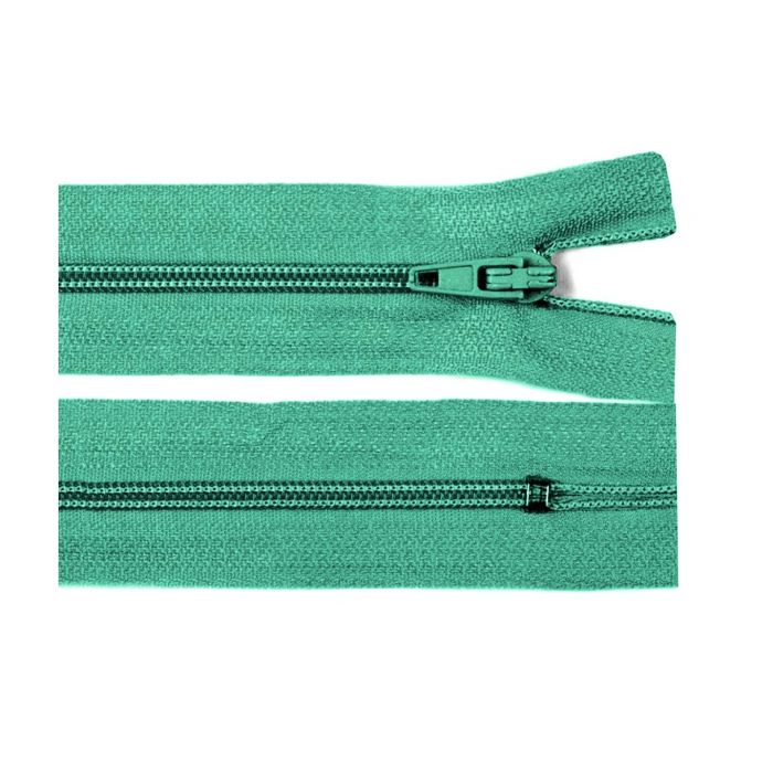 Szövetek és Varrási Kiegészítők/Varrási Kiegészítők/Cipzárak, gombok és tűzőgép tűk - Spirál poliészter cipzár, 20/50 cm, világoszöld