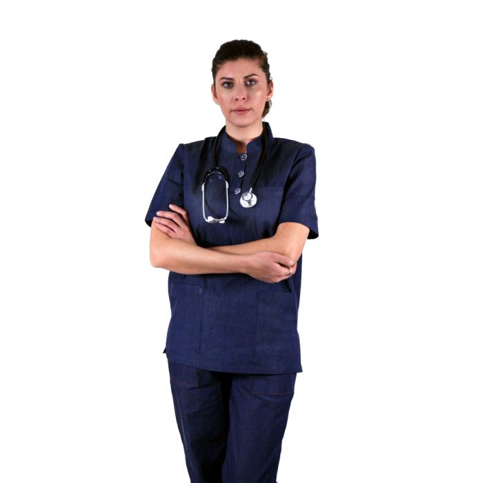 Munkaruhák/PROFESSZIONÁLIS EGYENRUHÁK/Unisex jelmezek - TEO Denim Unisex Scrub - Orvosi egyenruha
