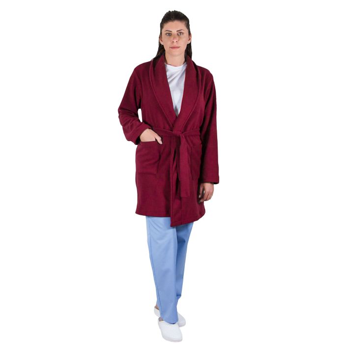 Polár fleece ruházat - PRIMA Modern polár köntös, gránát