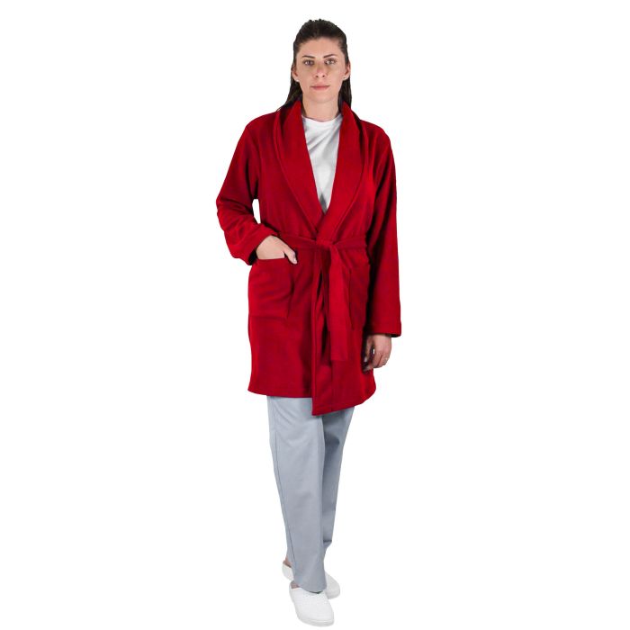 Polár fleece ruházat - PRIMA Modern polár köntös, piros