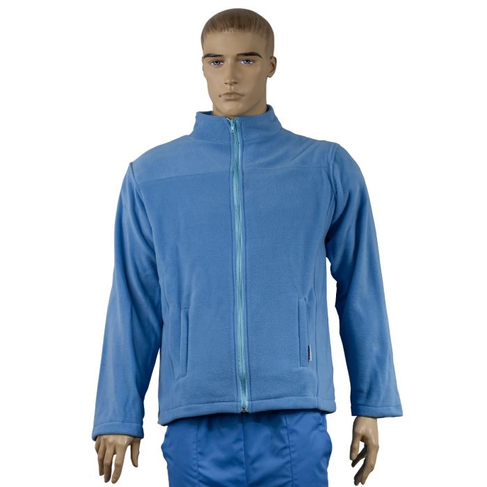 Munkaruhák/PROFESSZIONÁLIS EGYENRUHÁK/Polár fleece ruházat - JOE orvosi gyapjúdzseki, uniszex, kék