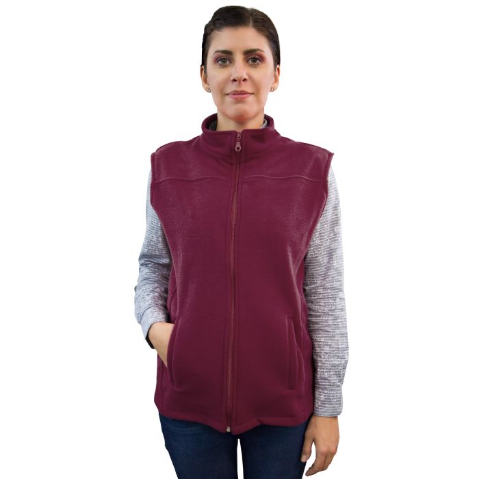 Munkaruhák/PROFESSZIONÁLIS EGYENRUHÁK/Polár fleece ruházat - VIO Uniszex orvosi polár mellény, gránát