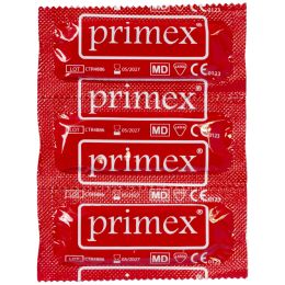 Orvosi gyakorlat/NŐGYÓGYÁSZAT/Fogamzásgátlás - Óvszerek síkosítóval, gumi / latex, PRIMEX, 144 db / doboz
