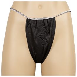 Kozmetikai SPA/ELDOBHATÓ NEM SZŐTT KOZMETIKAI TERMÉKEK/Kozmetikai köpenyek és overallok - Női Bikini PPSB UF FEKETE 100 db ELSŐ