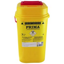Orvosi gyakorlat/Kozmetikai SPA/Fogorvosi Rendelő - Műanyag éles hulladék tároló PRIMA, 7 liter