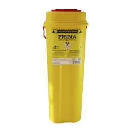 Orvosi gyakorlat/Kozmetikai SPA/Fogorvosi Rendelő - Műanyag éles hulladék tároló PRIMA, 12 liter