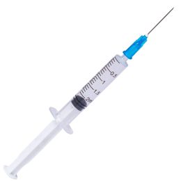 Orvosi gyakorlat/Fogorvosi Rendelő/Fecskendők és Fecskendő Tűk - PRIMA Eldobható Fecskendők 2 ml, Luer Slip, Kék Tű, 100 db