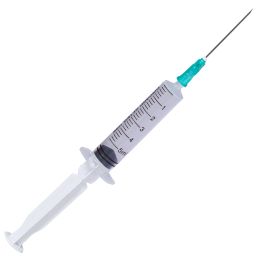 Orvosi gyakorlat/Fogorvosi Rendelő/Fecskendők és Fecskendő Tűk - PRIMA Eldobható Fecskendők 5 ml, Luer Slip, Zöld Tű, 100 db
