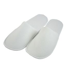 Orvosi gyakorlat/Kozmetikai SPA/Higiénia és biztonság - PRIMA eldobható frottír pamut papucs, szoros orrú, fehér, 10 pár