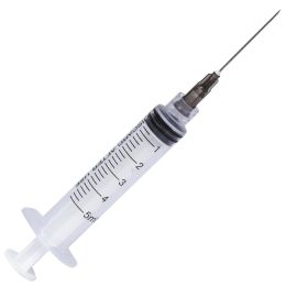Orvosi gyakorlat/Fogorvosi Rendelő/Fecskendők és Fecskendő Tűk - PRIMA Eldobható Fecskendők Luer Lock 5ml, 22G tűvel, 100 db
