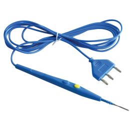 Orvosi gyakorlat/Műtét/Szike pengék, Elektrokauter készülékek - PRIMA Elektrosebészeti ceruza - Vágás és koaguláció, 2 kapcsoló, 3 m-es kábel, 70 mm-es penge