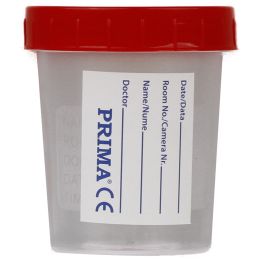 Orvosi Laboratórium/Laboratóriumi Kellékek/Mintatartók - PRIMA Steril Vizeletkultúra Tartály, Átlátszó, 120ml