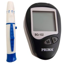 Orvosi gyakorlat/EGÉSZSÉGÜGYI KONTROLL ESZKÖZÖK/Glükométer és Vércukorszint-vizsgálatok - PRIMA Glukózmonitor BG-102, 1 μl