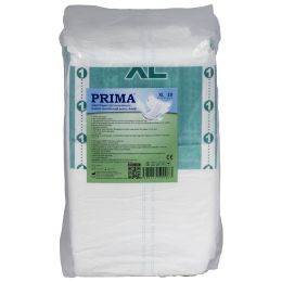 Orvosi gyakorlat/ÁPOLÁS MOZGÁSKORLÁTOZOTT BETEGEK SZÁMÁRA/Felnőttek Inkontinenciája - PRIMA Felnőtt Pelenkák Inkontinenciára, XL méret, 10 darab