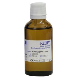 Fogorvosi Rendelő/FOGÁSZATI ANYAGOK/Endodontiai anyagok - i-ZOE Eugenol, antiszeptikus, fájdalomcsillapító, helyi gyulladáscsökkentő, 50 ml folyadék
