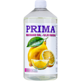 Kozmetikai SPA/MASSZÁZS ÉS SPA/Masszázs termékek - PRIMA masszázsolaj masszázsterápiához, citrom ízű, 1 liter