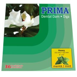 Fogorvosi Rendelő/FOGÁSZATI KEZELÉSEK ÉS REKONSTRUKCIÓK/Fogászati Gát - PRIMA Mentolos latex kofferdam, endodontikus izoláció, 36 db