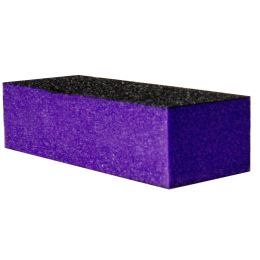 Kozmetikai SPA/MANIKŰR ÉS PEDIKŰR TERMÉKEK/Manikűr és Pedikűr Termékek - PRIMA Körömcsiszoló, limítóhoz/csiszoláshoz, lila/fekete blokk, 9,5 cm, granuláció 80/100