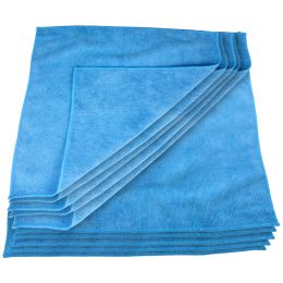 Takarítás és háztartási munkák/Spongek és tisztító kendő/Universal Cleaning Cloths - Pihe-puha mikroszálas kendő, 40x40cm, felületekre, kék, 45g, 20db