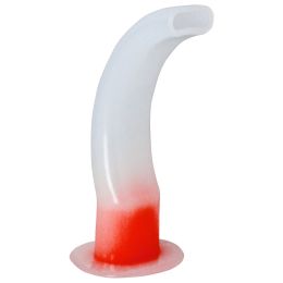 Orvosi gyakorlat/ELSŐSEGÉLY - LÉGZÉS/Elsősegély újraélesztés - Guedel szájüregi légút, méret 4, piros, 100mm