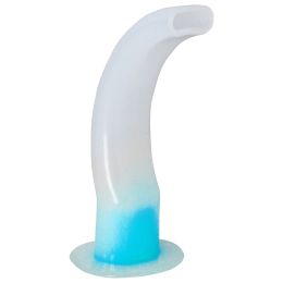 Orvosi gyakorlat/ELSŐSEGÉLY - LÉGZÉS/Elsősegély újraélesztés - Guedel szájüregi légúti eszköz, 5. méret, világoskék, 110mm