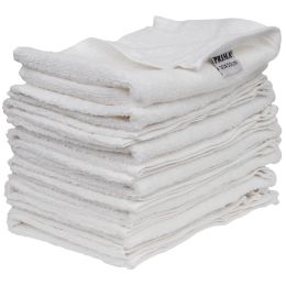 Horeca/Zuhanytörölközők és köntösök/Törölközők - PRIMA 12 csomagos fürdőlepedő készlet, 100 pamut, 30x50cm, 450g/m2, fehér