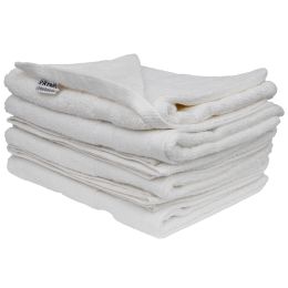Horeca/Zuhanytörölközők és köntösök/Törölközők - PRIMA 6 csomagos fürdőlepedő készlet, 100 pamut, 50x90cm, 600g/m2, fehér