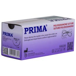 Állatorvosi/Sebészeti állatorvosi Varratok/Felszívódó állatorvosi Varratok - PRIMA Polydioxanone Sebészi Öltések 75cm TaperCut Tű 1/2 20mm USP 2/0, állatorvosi felhasználásra