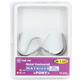 Fogorvosi Rendelő/Fogászati Mátrixok és ékek/Fogászati Mátrixok - Póni fém mátrixok, S méret, 12 darab