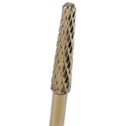 Kozmetikai SPA/Fogorvosi Rendelő/MANIKŰR ÉS PEDIKŰR TERMÉKEK - Arany karbid körmök vágófej, kúpos forma, 3,1x14mm, M méret