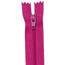 Szövetek és Varrási Kiegészítők/Cipzárak, gombok és tűzőgép tűk - Spirális poliészter cipzár, 20/70/80 cm, sötét rózsaszínű