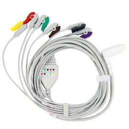 Orvosi gyakorlat/Fogyóeszközök EKG/ECG, Ultrahang/EKG/ECG Elektródák - 6 elvezetéses EKG kábel Corpuls 3 defibrillátorhoz - orvosi monitorozó kábel
