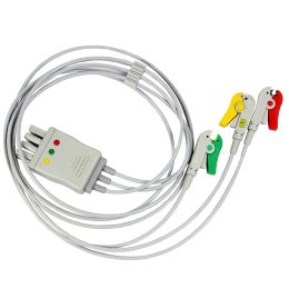 Orvosi gyakorlat/Fogyóeszközök EKG/ECG, Ultrahang/EKG/ECG Elektródák - 3 elvezetéses EKG kábel Nihon Kohden monitorhoz - professzionális orvosi kábel