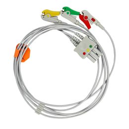 Orvosi gyakorlat/Fogyóeszközök EKG/ECG, Ultrahang/EKG/ECG Elektródák - 3 elvezetéses EKG kábel Mindray készülékekhez, EDAN kompatibilis - orvosi monitorozó kábel