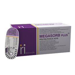 Orvosi gyakorlat/Fogorvosi Rendelő/Sebészeti Fogászati Varratok - Poliglikolsav Sebészeti Öltés 70cm kerek tű 1/2 30mm USP 3/0