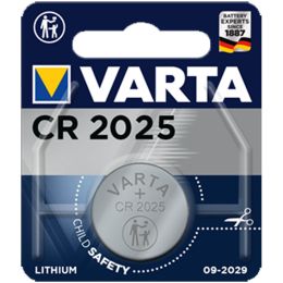 Írószerek és irodai kiegészítők/Irodai kellékek és írószerek/Akkumulátorok - VARTA elem CR2025, 1 darab / buborékcsomagolás