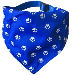 Állatorvosi/Kisállatok ruházata és kiegészítői/Kisállatok kiegészítői - Kutyák számára Bandana, műanyag csattal, állítható méret: 37-60cm, vastagság: 25mm, kék
