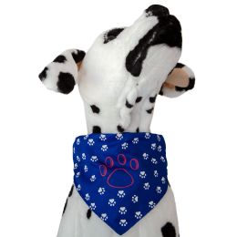 Állatorvosi/Kisállatok ruházata és kiegészítői/Kisállatok kiegészítői - Kutyák számára Bandana, műanyag csattal, állítható méret: 37-60cm, vastagság: 25mm, kék