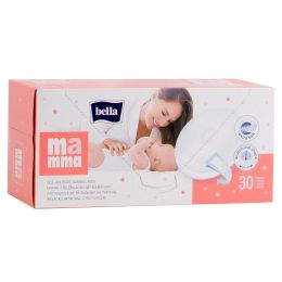 Orvosi gyakorlat/NŐGYÓGYÁSZAT/Szülészet-Nőgyógyászat Sebészet - Természetes pamut melltartó betét, öntapadós, 30 db