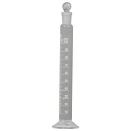 Orvosi Laboratórium/Laboratóriumi Kellékek/Laboratóriumi üvegware - Prima osztályú B osztályú osztott henger, boroszilikát üvegből készült, kerekes dugóval, 1 ml, 100 ml, 1 db-os osztással
