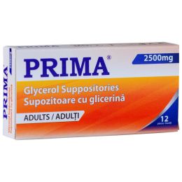 Orvosi gyakorlat/ÁPOLÁS MOZGÁSKORLÁTOZOTT BETEGEK SZÁMÁRA/Hólyaggyűjtők és ágybögrék - PRIMA Glicerin Kúpok Felnőtteknek 2500 mg x 12