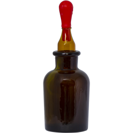 Orvosi Laboratórium/Laboratóriumi Kellékek/Laboratóriumi üvegware - Barna csepegtetős üvegpalack 50 ml